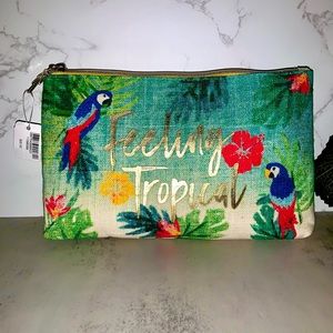 Bath and Bodyworks Tropical glittery pouch/ clutch … brand new